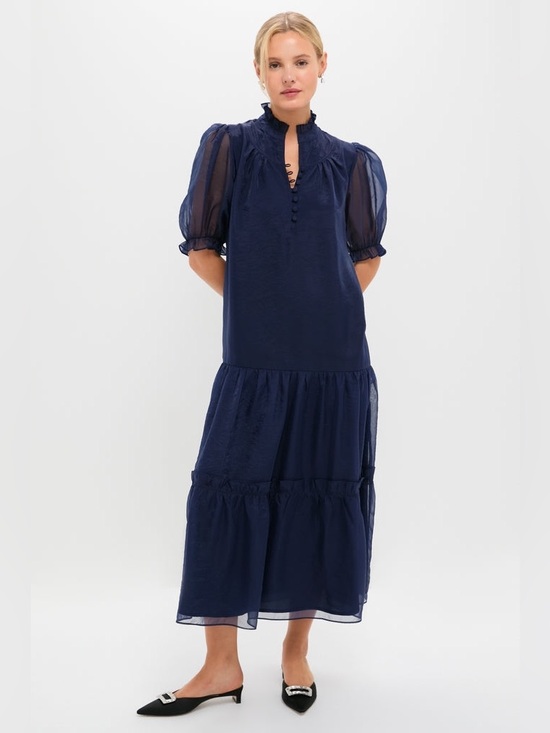 Tuckernuck Dresses & Skirts - Tuckernuck Navy Chiffon Selena Maxi Dress